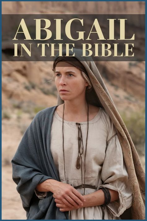 A woman in biblical clothing stands in a desert landscape. Abigail In The Bible, 1 Samuel 25, Bible Wisdom, True Character, 1 Samuel, Bible Characters, Church History, Challenging Times, Bible Stories