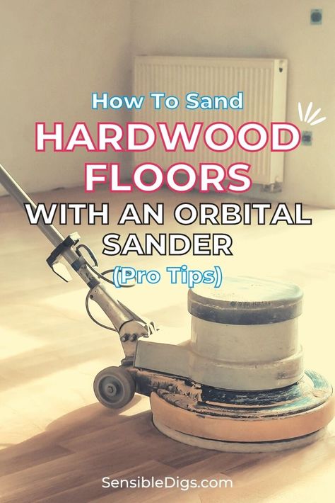 Hardwood floor refinishing is hard work. Thankfully there are tools that make it a lot easier. We show you how to sand hardwood floors with an orbital sander. Repairing Hardwood Floors, Sand Wood Floors, Sand Hardwood Floors, Diy Hardwood Floor Refinishing, Sanding Wood Floors, Wood Floor Repair, Hardwood Floor Refinishing, Refinish Wood Floors, Sand Floor