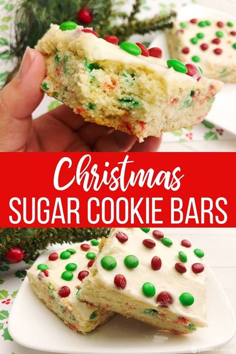 Easy Christmas Cookies Recipes, Christmas Sugar Cookie Bars, Nutella Cookie, Christmas Sugar Cookie, New Year's Desserts, Cookie Base, Vegan Candies, Dessert Simple, Sugar Cookie Bars