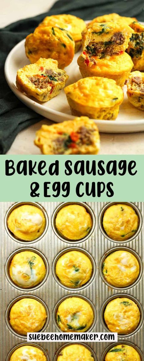 Begin your day on a delicious note with these tempting Sausage, Egg, and Cheese Muffins! Featuring a delectable combo of savory flavors neatly packaged in a convenient handheld form, these muffins offer the ideal on-the-go breakfast solution. Sausage In Muffin Tin, Keto Sausage Egg And Cheese Muffins, Breakfast Sausage Pancake Muffins, Sausage Egg Cheese Bites, Sausage And Egg Cups, Egg And Sausage Bites, Bisquick Sausage Egg Cheese Muffins, Sausage Egg Muffin Cups, Sausage Egg Bites Muffin Tins