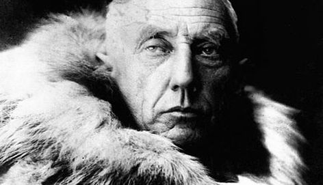 Roald Amundsen wrapped in fur skins. Photo Credit: Encyclopedia Britannica Freedom For Women, Roald Amundsen, Arctic Explorers, Sea Captain, Old School Style, Ice Ice Baby, Jazz Age, First Humans, Dog Sledding