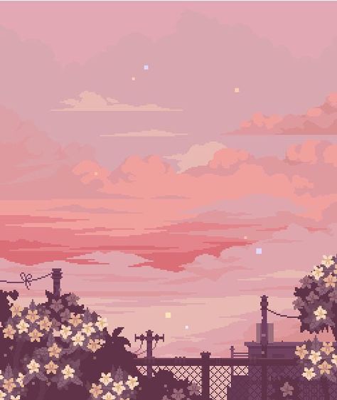 #freetoedit #kawaii #pink #aesthetic #cute #starterpack #sky #goldenhour #draw #paint #love #nostalgia #flower #landscape #sunset #sunrise Photowall Ideas, Piskel Art, Arte 8 Bits, 8bit Art, Japon Illustration, Pastel Pink Aesthetic, Aesthetic Painting, Aesthetic Pastel Wallpaper, Pastel Wallpaper