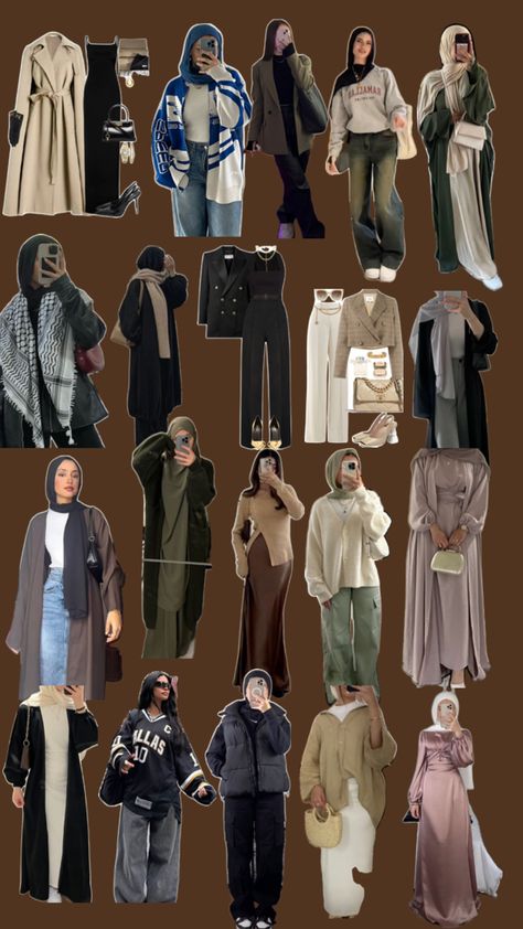 Fall Outfits Muslim, Modern Hijabi Outfits, Shien Outfit Idea Hijabi, Outfit Ideas Winter Hijab, Hijabi Outfits Casual Winter, Hijabstyle Outfits, Hijabi Winter Outfits, Christian Outfits Modesty, Hijabi Fashion Summer