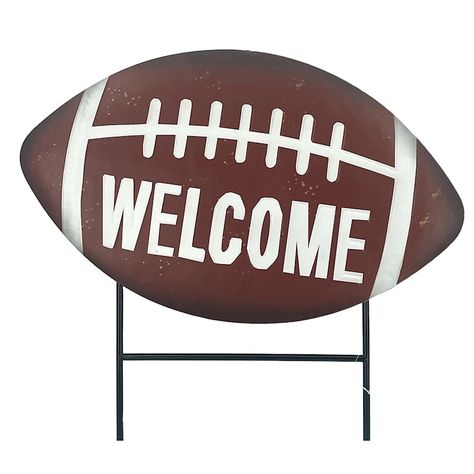 23In Metal Football Stake Outdoor Porch Ideas, Football Theme, Fall Football, Football Themes, Game Nights, Fall Outdoor Decor, Let It Shine, Outdoor Patio Lights, Outdoor Porch