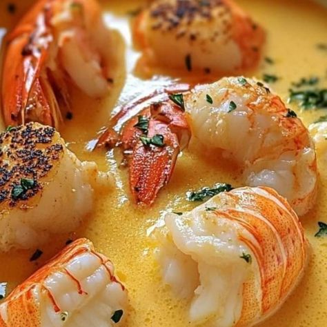 Seafood Bisque with Crab, Shrimp, and Lobster 🦀🦐🦞 – Food Blog Crab Shrimp And Lobster Bisque, Crab And Seafood Bisque, Shrimp And Lobster Bisque, Seafood Newburg Recipe, Shrimp Newburg, Spicy Seafood Soup, Seafood Newburg, Crab And Shrimp Seafood Bisque, Lobster Food