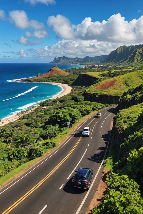 Explore Oahu: The Ultimate Guide to Island Transportation 🚗🚌🚲 S22 Wallpaper, Aesthetic Island, Car Hop, North Shore Oahu, Island Life Style, Beautiful Landscape Photography, Adventure Style, Public Transportation, Dream Travel Destinations