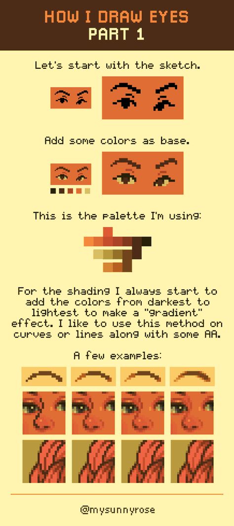 How To Pixel Art, Piskel Art, Pixel Characters, Draw Eyes, Art Advice, Pixel Art Tutorial, Pixel Animation, 8bit Art, Cool Pixel Art