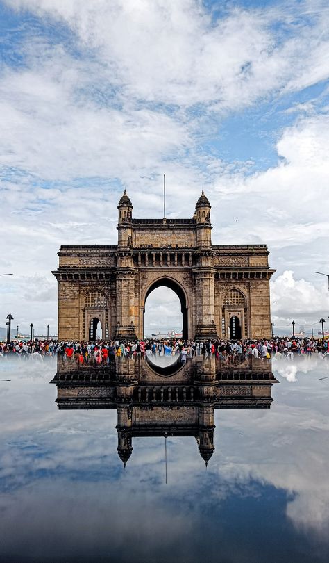 Gate Of India Photo, Mumbai India Travel, Hindi Project, Gateway Of India, Gate Way, India Gate, Home Door Design, India Photography, Beautiful Art Paintings