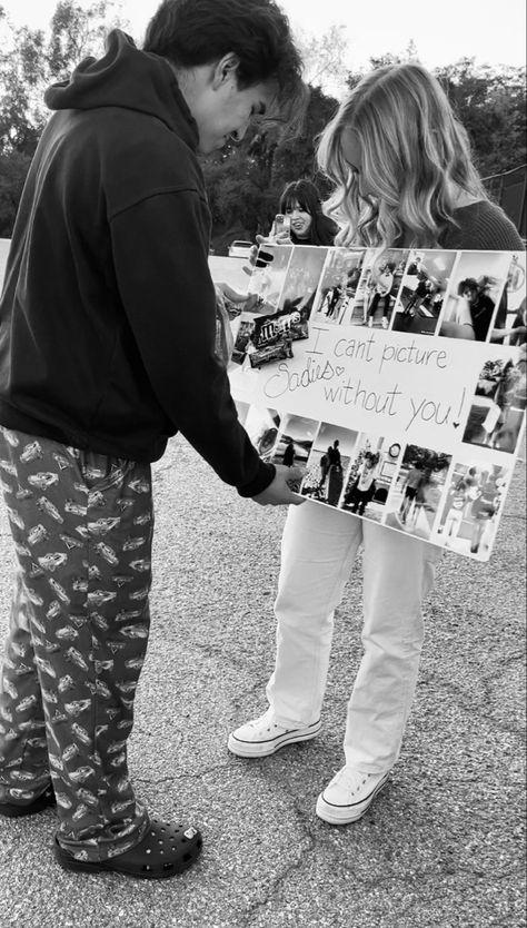 Tolo Proposal Ideas For Guys, Proposal For Boyfriend, Turnabout Asking, Sadie Proposals, Sadie Hawkins Proposals Country, Sadies Sign Ideas, Turnabout Proposal Ideas, Dirtbike Hoco Proposal, Cute Promposal Ideas For Girlfriend