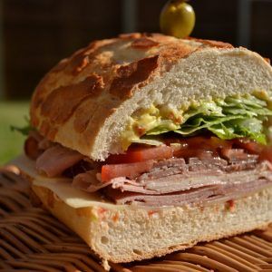 Dagwood sandwich - RoughEats Dagwood Sandwich, Roast Beef Salad, Blondie And Dagwood, Best Sandwich Recipes, Blt Sandwich, Filling Lunch, Sub Sandwiches, Simple Sandwiches, Smoked Ham