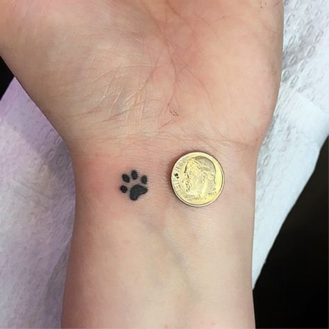 Micro Paw Print Tattoo, Paw Print Tattoo On Finger, Small Labrador Tattoo, Mini Paw Print Tattoo, Small Paw Print Tattoo, Milo Tattoo, Moutain Tattoos, Tattoos For Dog Lovers