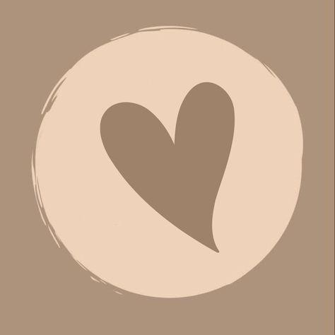 Brown Cover Highlight Instagram, Heart Highlights Cover, Hilight Instagram Cover Brown, Brown Highlights For Instagram, Ig Highlights Cover Aesthetic, Heart Ig Highlight Cover, Highlight Covers Instagram Aesthetic Vintage Brown, Heart Icon Instagram Highlight, Brown Ig Highlight Cover