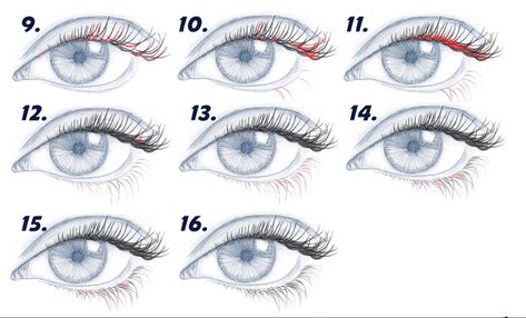 How to draw eyelashes step by step Draw Eyelashes Step By Step, How To Draw Eyelashes, Eyelashes Drawing, Bottom Eyelashes, Drawing Easy, Easy Drawings, Crayon, To Draw, Eyelashes