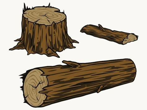 Free Vector | Vintage trees and forest silhouettes set How To Draw Wood, Log Drawing, Tree Trunk Drawing, Beginner Wood Burning, Tree Logs, Tree Logo Design, Forest Silhouette, Vector Trees, Vector Graphics Design