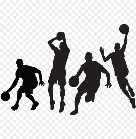 Basketball Silhouette Designs, Basketball Sillouhette, Basketball Clip Art, Basketball Images, Basketball Banners, Ring Basket, Basketball Clipart, Background Png Images, Person Silhouette