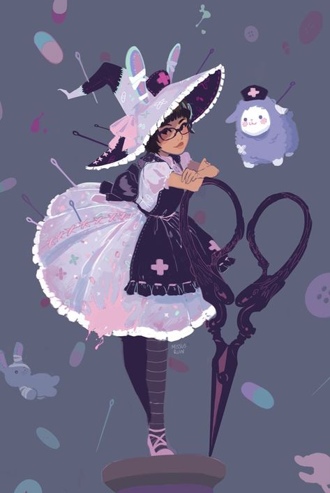 Missusruin witchsona Witchy Character Design, Cute Witch Character Design, Witch Ocs, Witch Poses, Witch Character Design, Witch Oc, Witch Drawing, Witch Characters, Arte Do Kawaii