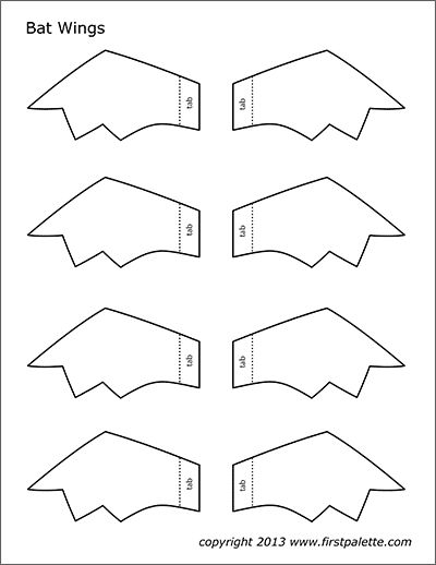 Printable Bat Wings Bats Crafts Preschool, Wings Printable, Wings Template, Pumpkin Crafts Preschool, Halloween Toilet Paper, Halloween Bats Crafts, Winged Stencil, Bat Template, Fall Crafts For Toddlers