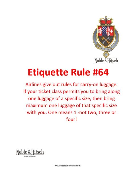 Etiquette is not only for Kings and Queens!⠀⠀⠀ Practical Tips on Etiquette from the Butler in Hong Kong.⠀⠀ #NobleAndHitsch #EveryDayEtiquette #Etiquette #ButlerHongKong #HK #HKig #ButlerForHire #LuxuryLifeStyle #HKButler #manners #goodmanners #lovemylife #gentleman #lady #love #one #airplane #carryon#travel #commercialflights Royal Etiquette, Dinning Etiquette, Ettiquette For A Lady, Etiquette Classes, Lady Rules, Luxury Service, Etiquette Rules, Table Etiquette, Dining Etiquette