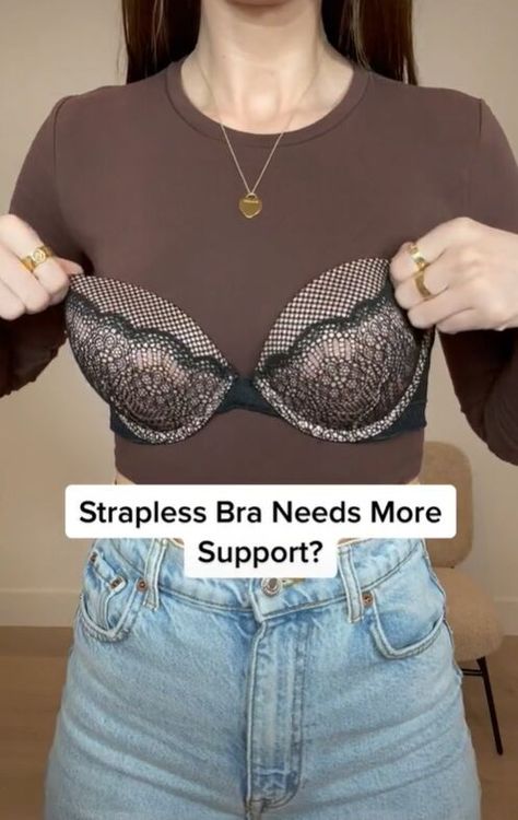 Strapless Bra Hacks Diy Ideas, Diy Strapless Bra, Bra Hacks Diy, Strapless Bra Hacks, Bra Tape, Old Bras, Bra Hacks, Pretty Bras, Diy Fashion Hacks