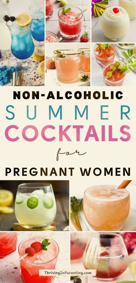 Looking for a refreshing and healthy drink to enjoy during your pregnancy? Try these non-alcoholic mocktails for pregnant women! These sugar-free mocktails are perfect for summer and will satisfy and quench your thirst. Made with pregnancy-friendly ingredients, you can sip on these pregnancy safe mocktails without any worries! These fruity summer non alcoholic pregnant drinks are completely safe to enjoy for expecting moms. Plus, making these pregnancy mocktail recipes at home is a breeze. Pregnancy Safe Mocktails, Fruity Non Alcoholic Drinks, Bridal Shower Mocktails Non Alcoholic, Pregnancy Mocktail Recipes, Mom Mocktail, Summer Mocktails Non Alcoholic Recipes, Fruity Mocktails Non Alcoholic, Sugar Free Mocktails Non Alcoholic, Pregnancy Cocktails