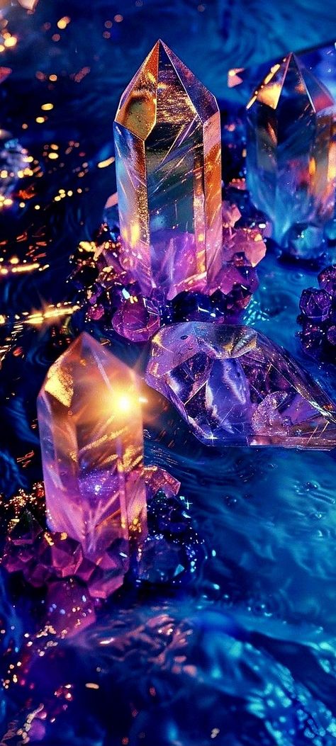 Aesthetic Crystal Pictures, Gemstone Aesthetic, Crystals Wallpaper, Crystal Powers, Summer Homescreen, Crystal Wallpaper, Water Stone, Crystal Background, Attractive Wallpapers