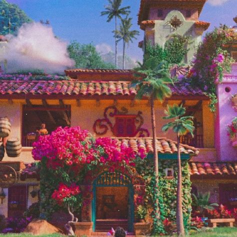 Encanto Village, Encanto Aesthetic, Familia Madrigal, Pretty Movie, Film Journal, Cat City, Disney Favorites, Film Inspiration, Disney Aesthetic