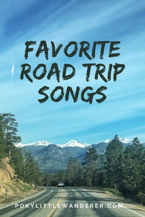 Favorite Road Trip Songs - There's nothing better when cruising along on a road trip than the perfect playlist of your favorite road trip songs to fuel your drive. #PokyLittleWanderer #RoadTrip #RoadTripPlaylist #RoadTripSongs #HighwayTravel Songs For Teenagers, Roadtrip Playlist, Trip Songs, Best Road Trip Songs, Motivation Playlist, Road Trip Theme, Road Trip Songs, Road Trip Music, Motivational Music