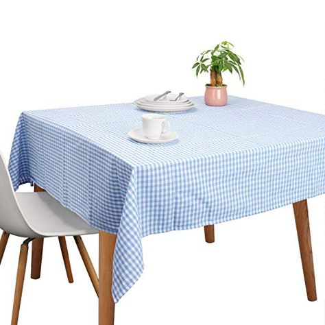 Gingham Tablecloth, Outdoor Picnic Tables, Serving Table, Rectangle Tablecloth, Table Cloths, Table Vintage, Rectangle Table, Cotton Tablecloths, Buffet Table