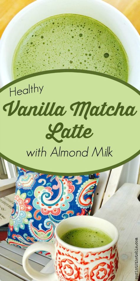 Smoothie Almond Milk, Vanilla Matcha Latte, Matcha Drink Recipes, Matcha Green Tea Recipes, Matcha Latte Recipe, Green Tea Recipes, Matcha Drink, Matcha Recipe, Latte Recipe