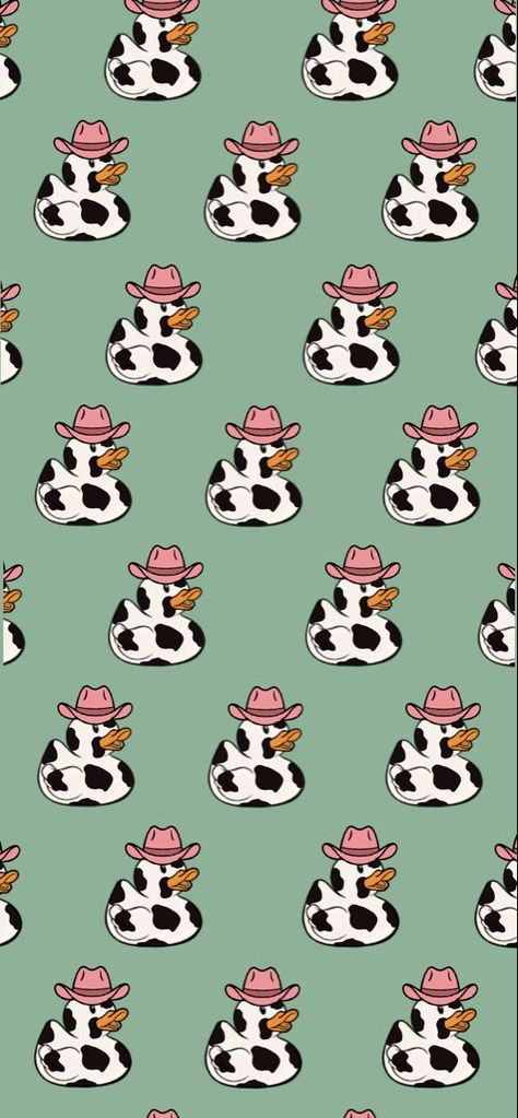 Show Cow Wallpaper, Western Floral Wallpaper, Ghost With Cowboy Hat Wallpaper, Georgie All Along Aesthetic, Country Preppy Wallpaper, Cow Wallpaper Aesthetic Iphone, Cowboy Fall Wallpaper, Rubber Duck Wallpaper Iphone, Green Duck Wallpaper