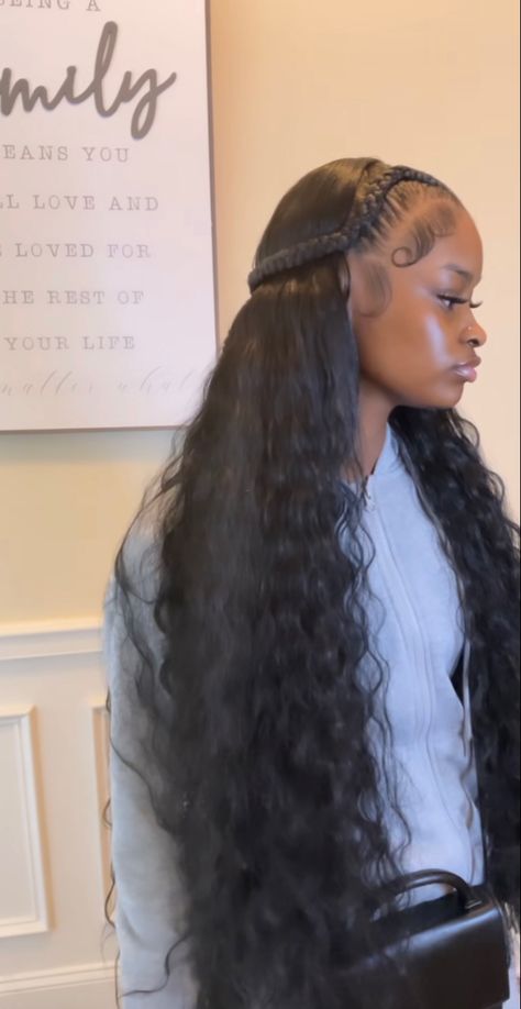 Dubai Nails, Ponytails Hairstyle, Braids Weave, Frontal Wig Hairstyles, Birthday Hairstyles, Faux Locs Hairstyles, Quick Weave Hairstyles, Protective Hairstyles Braids, Two Braids