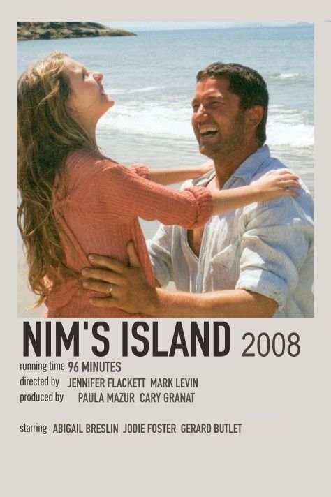 Nims Island Movie Poster, Tv Journal, Nims Island, Nostalgic Movies, Movie Suggestions, Island Movies, Summer Movies, Wanted Movie, Harry Outfits