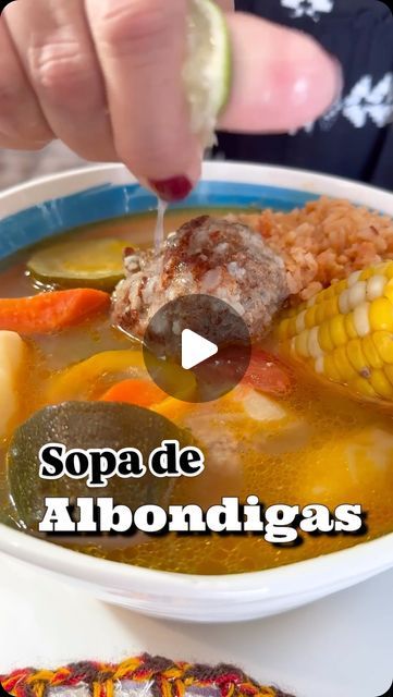 🌟Nicole Presley🌟 on Instagram: "Sopa de Albondigas / @presleyspantry   This traditional Mexican Meatball Soup is made of chunky cut veggies and tender meatballs. A great way to warm up the belly on a cold day. I’m happy to share the measurements used if you want to make a pot of your own. ❤️" Mexican Meatballs Soup, Albondigas Soup Recipe Mexican Authentic, Mexican Meatball Soup Albondigas, Albondigas Soup Recipe Mexican, Albondigas Soup Recipe, Mexican Meatball Soup, Mexican Meatballs, Albondigas Soup, Tender Meatballs