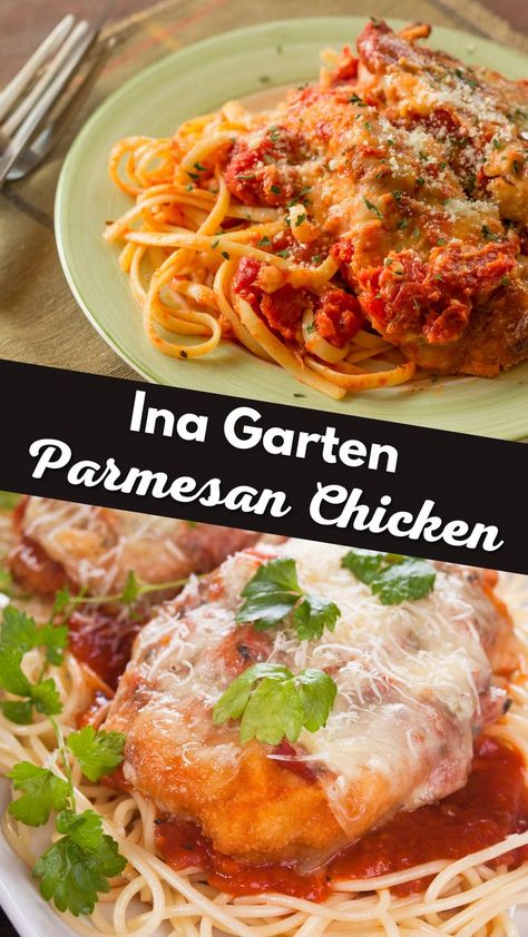 Ina Garten Parmesan Chicken Recipes Ina Garten Parmesan Chicken, Summer Recipes Snacks, Parmesan Chicken Recipes, Ina Garten Chicken, Chicken Parmesan Recipe Easy, Chicken Parmesan Recipe, Easy Chicken Parmesan, Chicken Tonight, Ina Garten Recipes