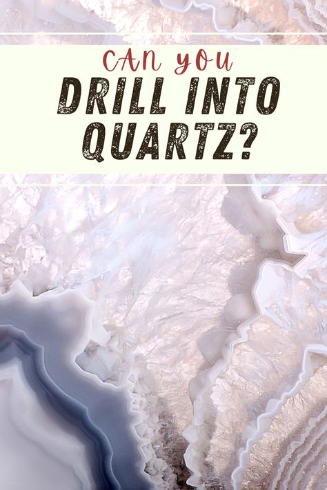 How to Drill into Quartz Countertops or Crystals to Drill Faucet Holes, soap dispenser holes . Or how to Drill into a quartz Backsplash + Guide on how to Drill a hole in Quartz sink or Quartz Rock/Crystals. How To Drill Holes In Crystals, How To Drill A Hole In A Crystal, Drilling Holes In Crystals, Drill Holes In Rocks, Quarts Counter Tops, Quartz Countertops And Backsplash, Crystal Grimoire, Quartz Sink, Quartz Backsplash