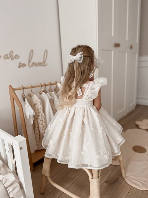 Toddlers In Dresses, Brides Daughter Dress, Toddler Dress For Wedding, Flower Girl Outfits Wedding, One Year Old Flower Girl, Daughter Of Bride Dress, Toddler Wedding Guest Dress, Daughter Dress For Wedding, Toddler Baptism Outfit Girl