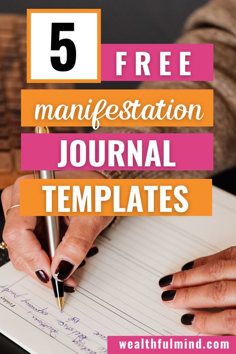 Manifestation Journal For Beginners, Manifesting Journal Pages, Manifest Journal Pages, Free Manifesting Worksheets, Vision Journal Pages, Manifesting Journal Template, Scripting Manifestation Journal Template, How To Start A Manifestation Journal, Manifestation Template Free