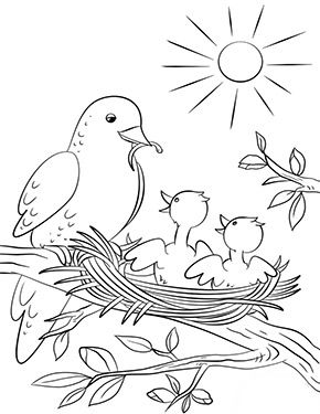 Bird Embroidery Pattern, Bird Coloring Pages, Mechanical Pencil, Art Drawings For Kids, Free Printable Coloring, Animal Coloring Pages, Free Printable Coloring Pages, Book Page, Green Day