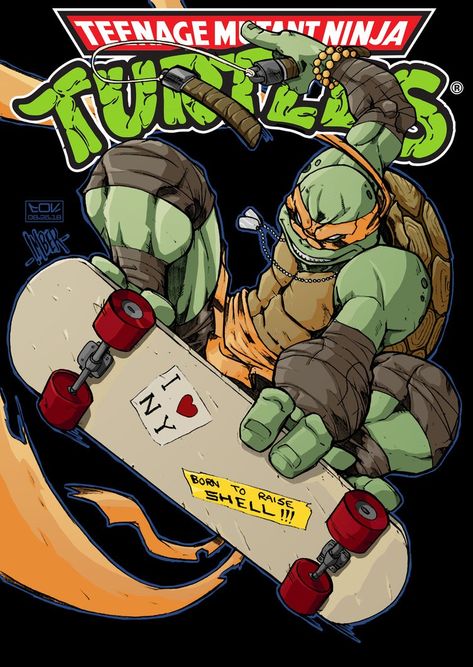 TMNT: video game Art Miky on a skate board https://brewwithkits.com/contest-landing/ #homebrewedgamer #beergamer #brewtogame #videogameideas #brewwithkits Tmnt Mikey Skateboarding, Michaelangelo Tmnt, Tmnt Tattoo, Ninja Turtle Shirt, Teenage Mutant Ninja Turtles Artwork, Teenage Mutant Ninja Turtles Art, Ninja Turtles Artwork, Tmnt Artwork, Ninja Turtles Art