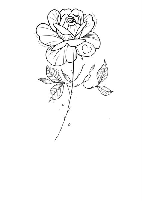 Cute Tattoo Stencils For Women, Art Tattoo Ideas, Rose Drawing Tattoo, Magic Runes, Sharpie Tattoos, Tattoo Outline Drawing, Tattoo Stencil Outline, Floral Tattoo Design, Tattoo Art Drawings