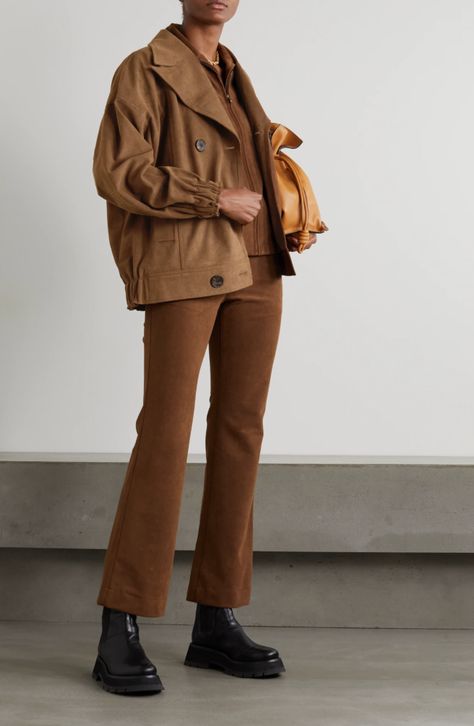 Suede Jacket Outfit, Winter Mode Outfits, Suede Jacket Women, Suede Outfit, Daily Fashion Inspiration, Faux Suede Jacket, Brown Suede Jacket, Fall Capsule Wardrobe, Shearling Jacket