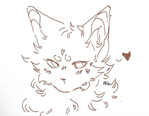 Still deciding whether i like it or not Cat Drawing Tutorial, Cats Art Drawing, Warrior Cat Drawings, Cat Sketch, Cat Base, Warrior Cats Art, Cute Doodle Art, Warrior Cat, Artistic Expression