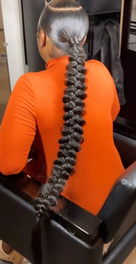 Butterfly Braid Ponytail, Sleek Braided Ponytail, Butterfly Braid, Braid Ponytail, Sleek Ponytail Hairstyles, Quick Natural Hair Styles, Cute Box Braids Hairstyles, Quick Braided Hairstyles, Braided Ponytail Hairstyles