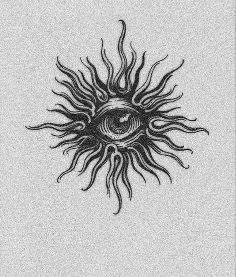 Eye And Sun Tattoo, Sun And Eye Tattoo, Sun With Eye Tattoo, Sun Eye Tattoo, Sun Tattoo Men, Christus Tattoo, Trippy Tattoo, Eye Tattoos, Sun Tattoo Designs