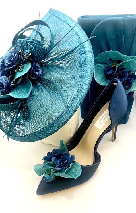 Stunning Orchid and Gemstone Lake Blue Turquoise Teal Green Bridal Wedding Shoes in a Soft Satin Finish Beautiful lake blue turquoise teal green gemstones with rose petals and orchids Very Elegant Perfect Wedding Day Shoe High for Elegance Sizes: UK 3-8 (EU 36-42) Co-ordinates with our - Stunning Turquoise Teal Lake Blue Orchid Mixed Flower Embellished Bridal Wedding Clutch Bag with Gold Chain and Stunning Lake Blue Turquoise Teal Green Wedding Fascinator Hat Peacock Orchid, Teal Green Wedding, Peacock Colours, Wildflower Wedding Theme, Fascinator Hats Wedding, Royal Blue Shoes, Brides Mom, Clutch Bag Wedding, Bridal Wedding Shoes