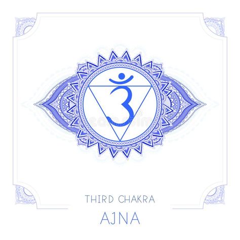 Ajna Chakra, Chakra Tattoo, Round Mandala, Chakra Symbols, Eye Symbol, Tattoo Project, Hand Drawn Lettering, Decorative Frame, Third Eye Chakra