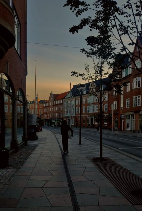 Aesthetic Evening Sky, Denmark Aalborg, Denmark Aesthetic, Aalborg Denmark, Aesthetic Evening, Evening Sky, City Aesthetic, Beautiful Views, Denmark