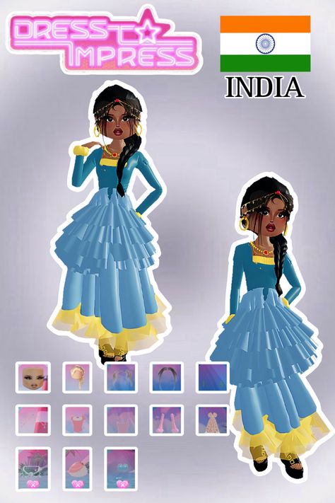 • 🏵️ • - #fyp #dti #dresstoimpress #dress #to #impress #roblox #dtiideas #aesthetic #outfitideas #dresstoimpressideas #idea #board #pin #robloxpin #robloxdti #robloxdresstoimpress India Dress To Impress, Culture Dress To Impress, Dress To Impress Indie, I Would Never Wear This Dress To Impress, Your Culture Dress To Impress, Brazilian Dress, Tiana Dress, Dti Fits, Dti Ideas