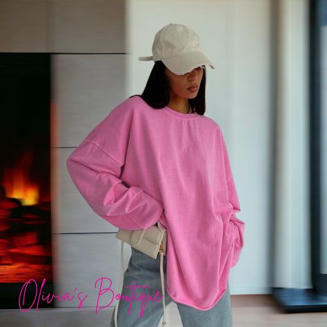 Oversize Tshirt Outfits, Your Value, Loose Shirt, Women Pink, Pink T Shirt, Loose Shirts, Tshirt Outfits, Unique Gifts For Her, Pink Tshirt