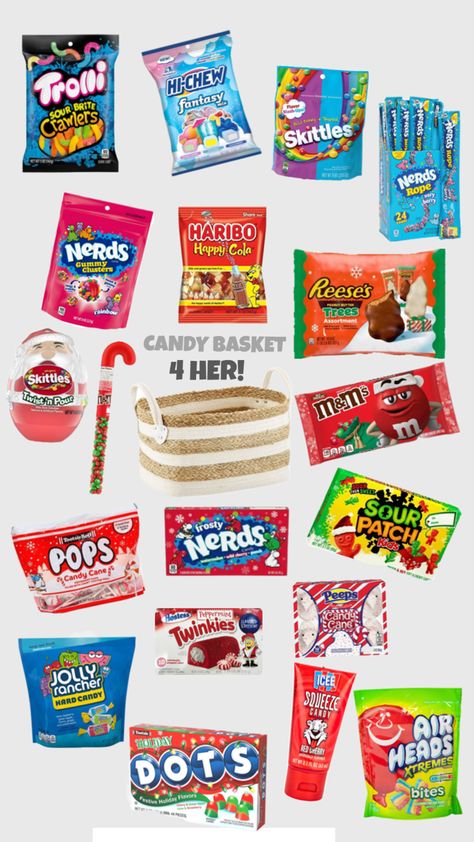 #slay#yummy #candy #yassss Nerds Rope, Yummy Candy, Hi Chew, Candy Basket, Rainbow Tree, Peppermint, Candy, Rainbow, Quick Saves